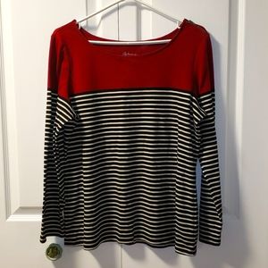 5/$20🕸 long sleeve with wine top block and zip